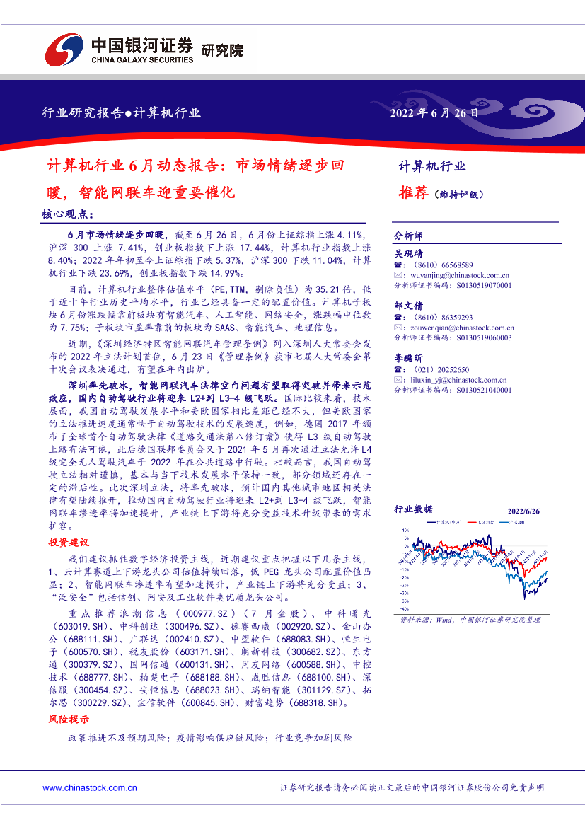 计算机行业6月动态报告：市场情绪逐步回暖，智能网联车迎重要催化-20220626-银河证券-51页计算机行业6月动态报告：市场情绪逐步回暖，智能网联车迎重要催化-20220626-银河证券-51页_1.png