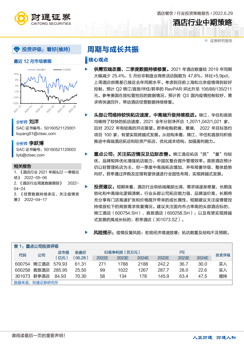 酒店行业中期策略：周期与成长共振-20220629-财通证券-17页酒店行业中期策略：周期与成长共振-20220629-财通证券-17页_1.png