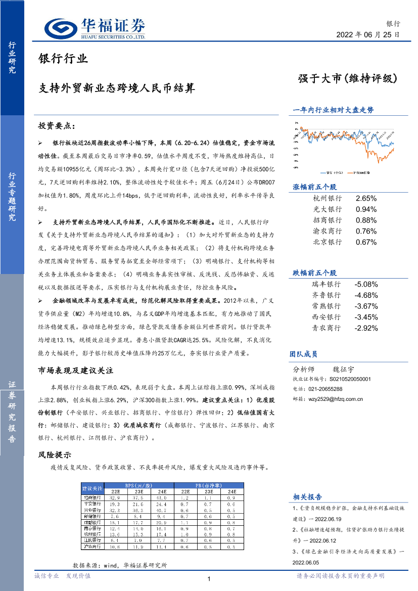 银行行业专题研究：支持外贸新业态跨境人民币结算-20220625-华福证券-16页银行行业专题研究：支持外贸新业态跨境人民币结算-20220625-华福证券-16页_1.png