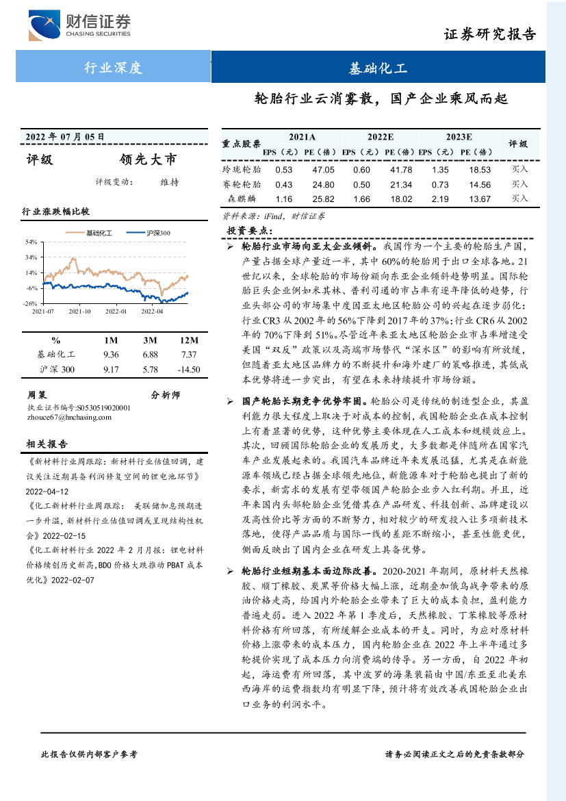 基础化工行业深度：轮胎行业云消雾散，国产企业乘风而起-20220705-财信证券-22页基础化工行业深度：轮胎行业云消雾散，国产企业乘风而起-20220705-财信证券-22页_1.png