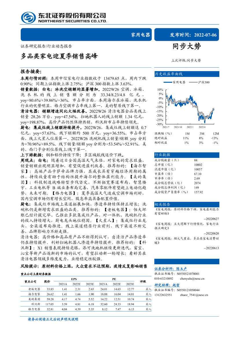 家用电器行业：多品类家电迎夏季销售高峰-20220706-东北证券-15页家用电器行业：多品类家电迎夏季销售高峰-20220706-东北证券-15页_1.png