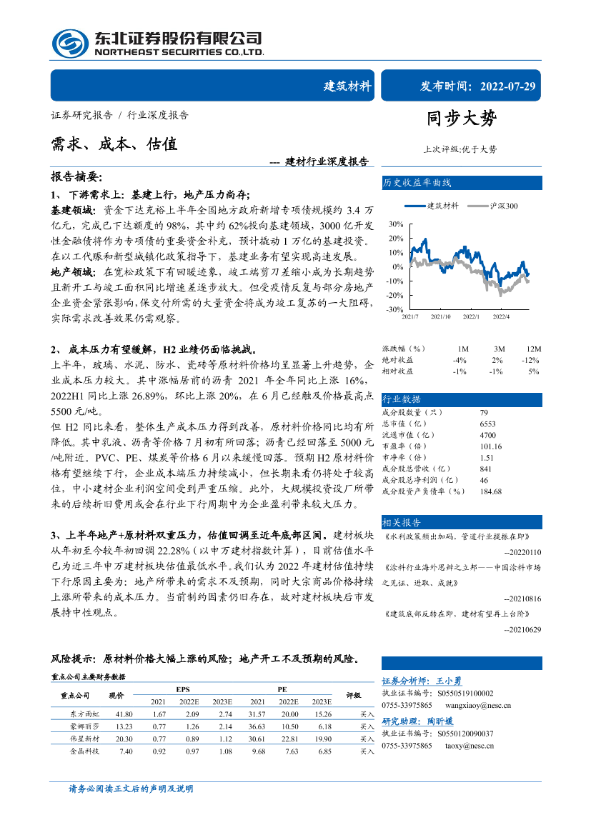 建材行业深度报告：需求、成本、估值-20220729-东北证券-37页建材行业深度报告：需求、成本、估值-20220729-东北证券-37页_1.png