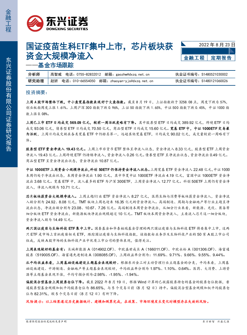 基金市场跟踪：国证疫苗生科ETF集中上市，芯片板块获资金大规模净流入-20220823-东兴证券-19页基金市场跟踪：国证疫苗生科ETF集中上市，芯片板块获资金大规模净流入-20220823-东兴证券-19页_1.png