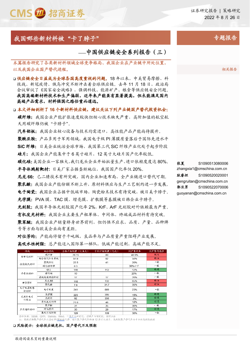 中国供应链安全系列报告（三）：我国哪些新材料被“卡了脖子”-20220826-招商证券-49中国供应链安全系列报告（三）：我国哪些新材料被“卡了脖子”-20220826-招商证券-49_1.png