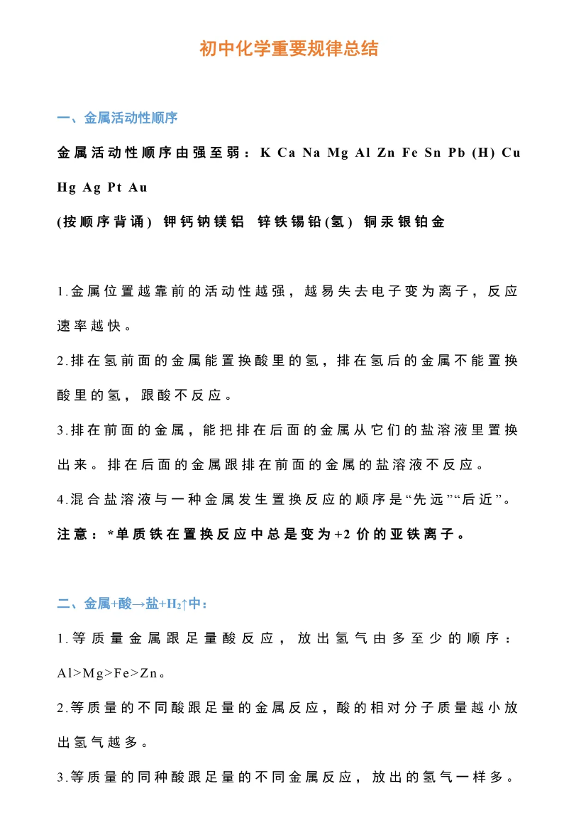 【初中化学】重要规律总结，一轮复习的重点【初中化学】重要规律总结，一轮复习的重点_1.png