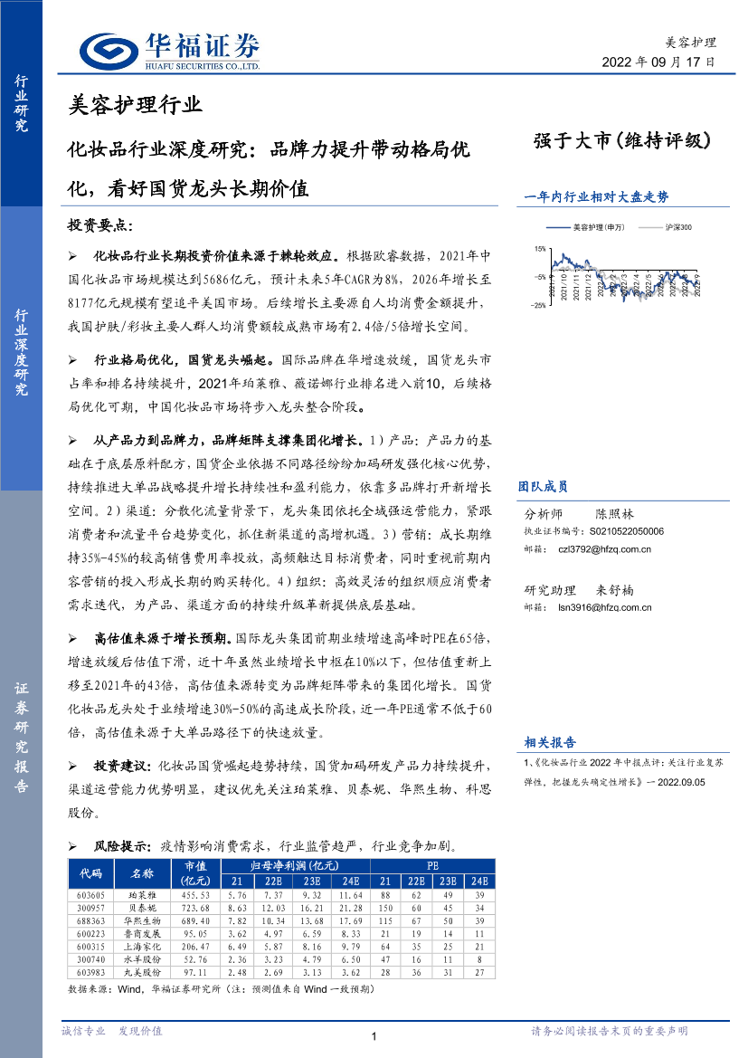 化妆品行业深度研究：品牌力提升带动格局优化，看好国货龙头长期价值-20220917-华福证券-30页化妆品行业深度研究：品牌力提升带动格局优化，看好国货龙头长期价值-20220917-华福证券-30页_1.png