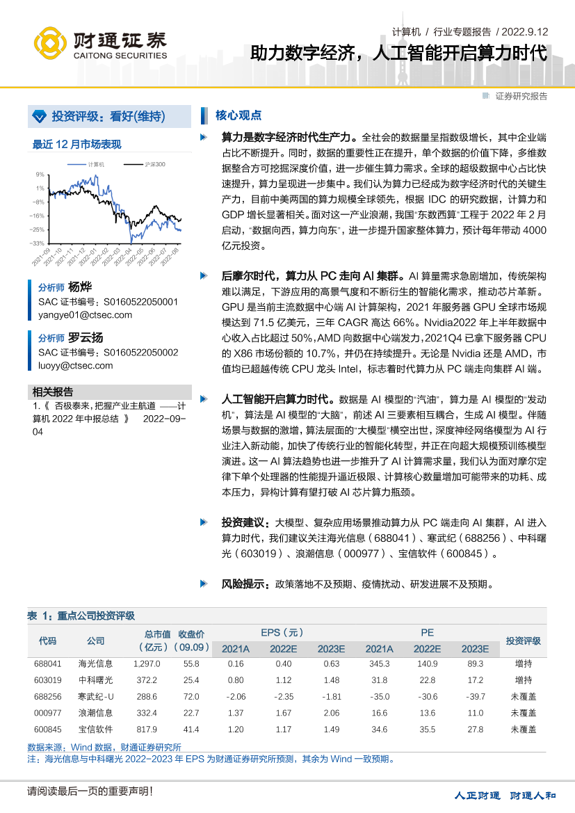 计算机行业专题报告：助力数字经济，人工智能开启算力时代-20220912-财通证券-25页计算机行业专题报告：助力数字经济，人工智能开启算力时代-20220912-财通证券-25页_1.png