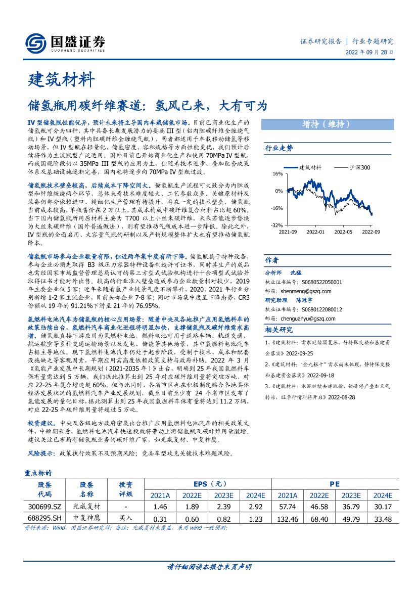 建筑材料行业专题研究：储氢瓶用碳纤维赛道，氢风已来，大有可为-20220928-国盛证券-24页建筑材料行业专题研究：储氢瓶用碳纤维赛道，氢风已来，大有可为-20220928-国盛证券-24页_1.png