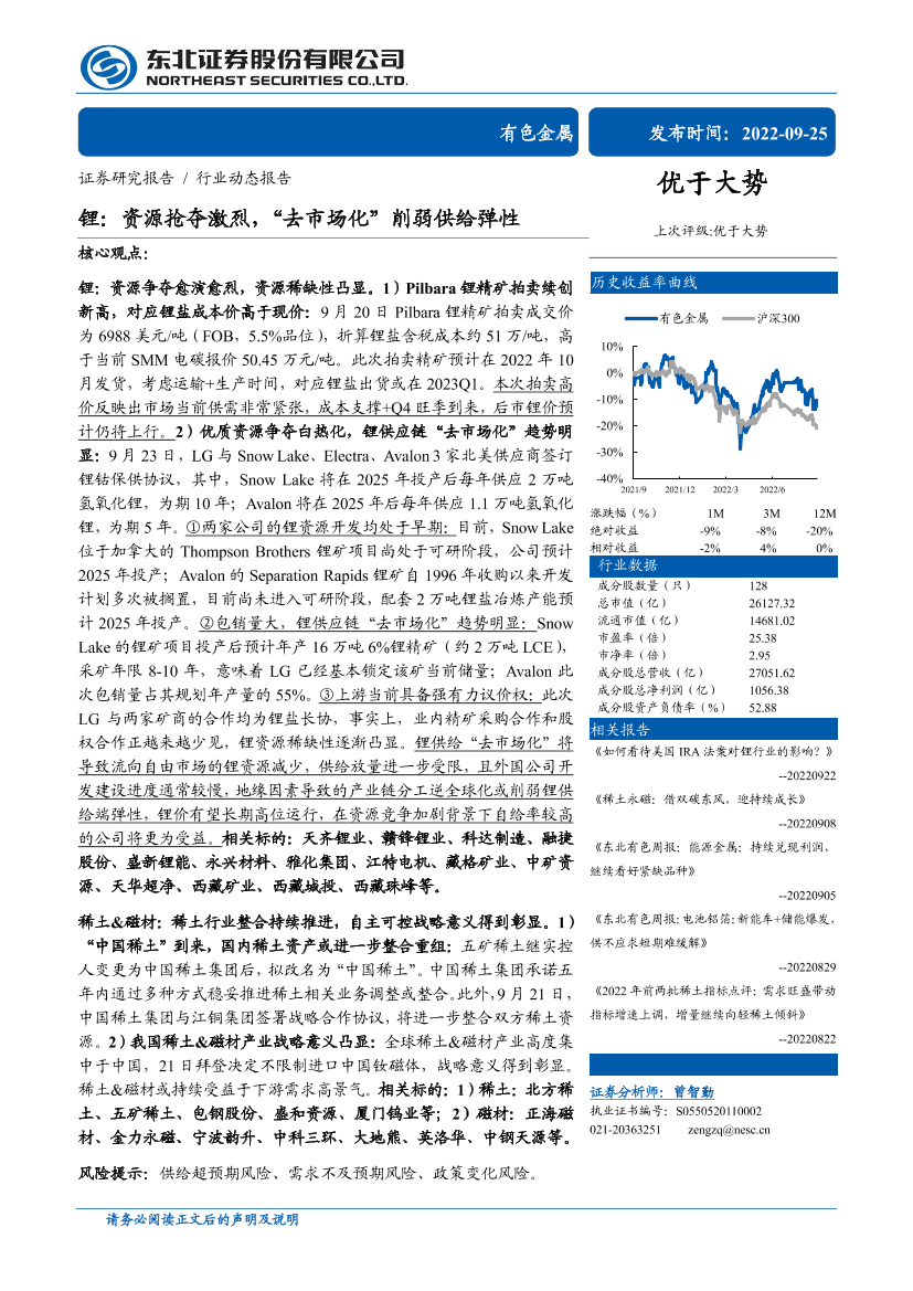 有色金属行业：锂，资源抢夺激烈，“去市场化”削弱供给弹性-20220925-东北证券-21页有色金属行业：锂，资源抢夺激烈，“去市场化”削弱供给弹性-20220925-东北证券-21页_1.png