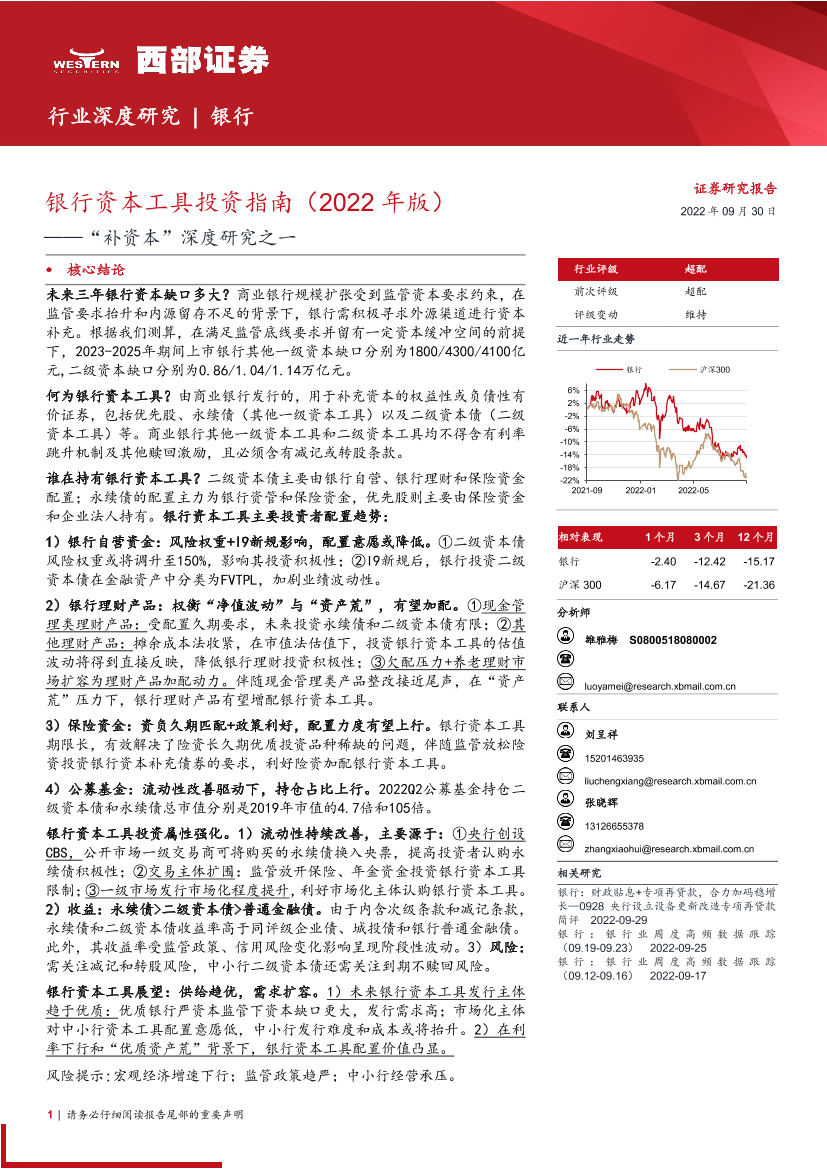 银行业“补资本”深度研究之一：银行资本工具投资指南（2022年版）-20220930-西部证券-56页银行业“补资本”深度研究之一：银行资本工具投资指南（2022年版）-20220930-西部证券-56页_1.png