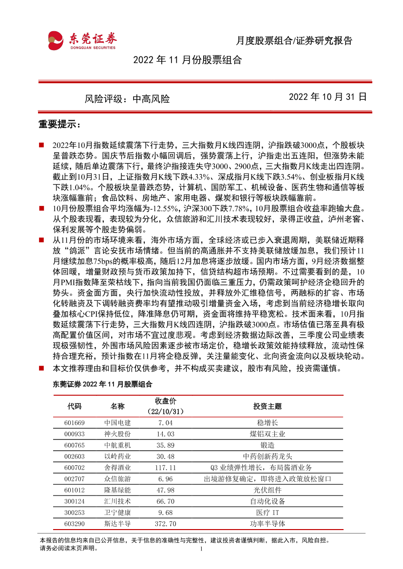 2022年11月份股票组合-20221031-东莞证券-15页2022年11月份股票组合-20221031-东莞证券-15页_1.png