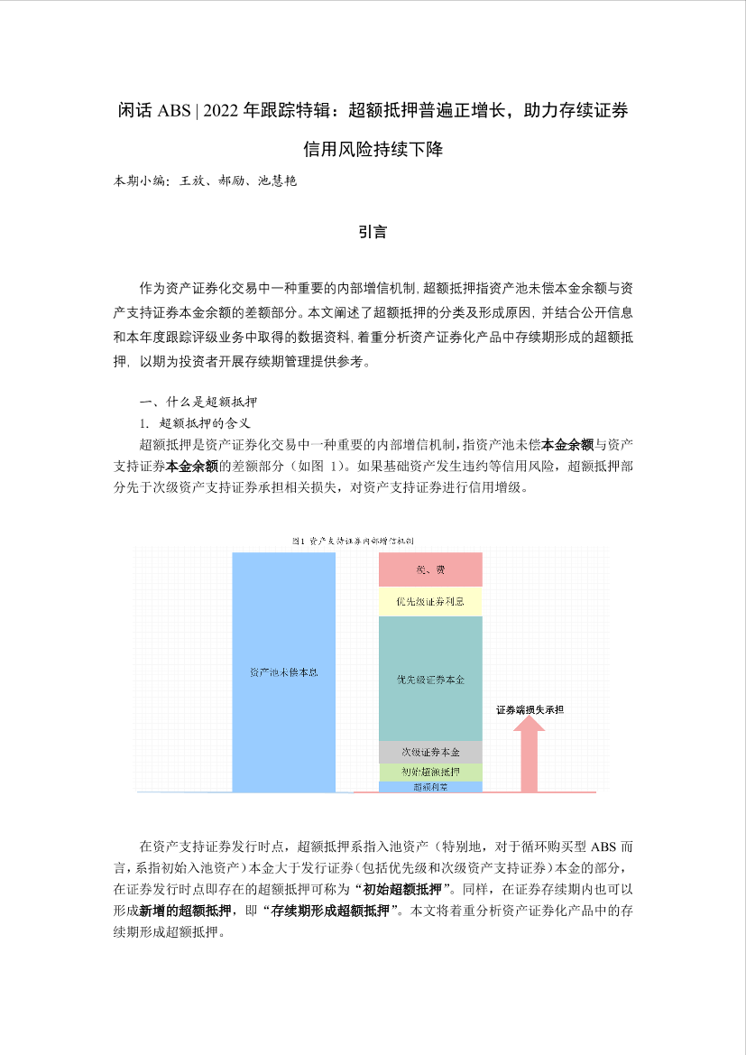 闲话ABSl2022年跟踪特辑：超额抵押普遍正增长，助力存续证券信用风险持续下降-7页闲话ABSl2022年跟踪特辑：超额抵押普遍正增长，助力存续证券信用风险持续下降-7页_1.png