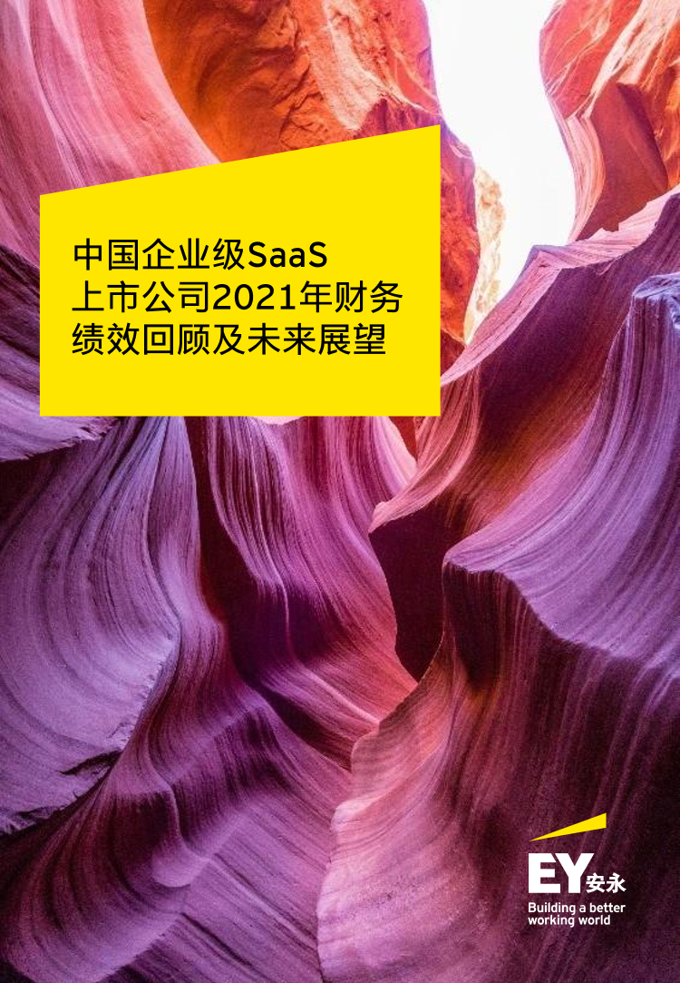 《中国企业级SaaS上市公司2021年财务绩效回顾及未来展望》-20页《中国企业级SaaS上市公司2021年财务绩效回顾及未来展望》-20页_1.png