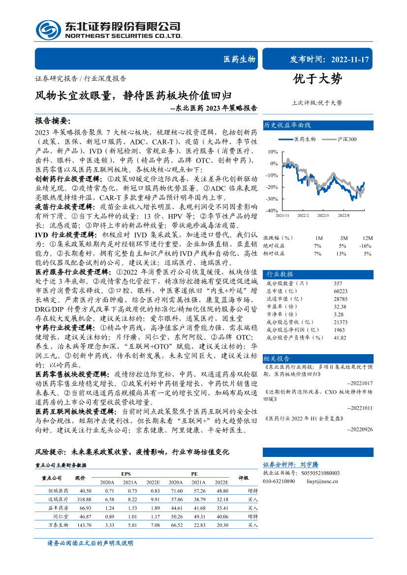医药生物行业东北医药2023年策略报告：风物长宜放眼量，静待医药板块价值回归-20221117-东北证券-64页医药生物行业东北医药2023年策略报告：风物长宜放眼量，静待医药板块价值回归-20221117-东北证券-64页_1.png