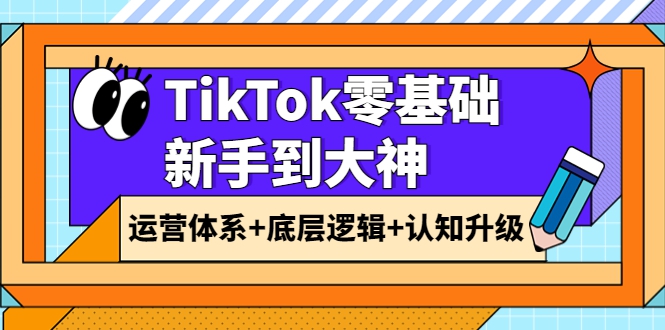 TikTok零基础新手到大神：运营体系+底层逻辑+认知升级（9...