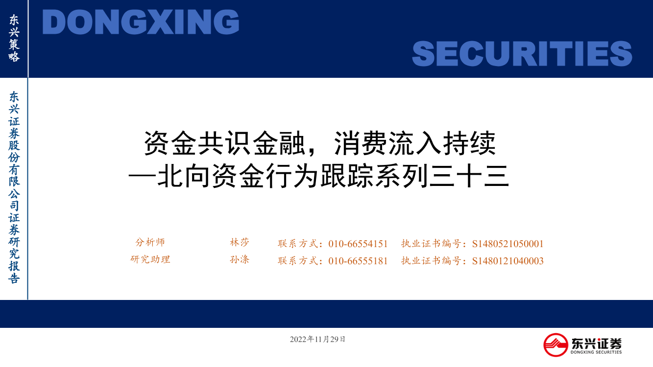 北向资金行为跟踪系列三十三：资金共识金融，消费流入持续-20221129-东兴证券-26页北向资金行为跟踪系列三十三：资金共识金融，消费流入持续-20221129-东兴证券-26页_1.png