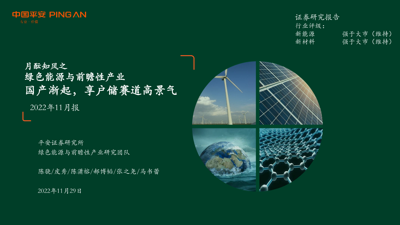 月酝知风之绿色能源与前瞻性产业2022年11月报：国产渐起，享户储赛道高景气-20221129-平安证券-82页月酝知风之绿色能源与前瞻性产业2022年11月报：国产渐起，享户储赛道高景气-20221129-平安证券-82页_1.png