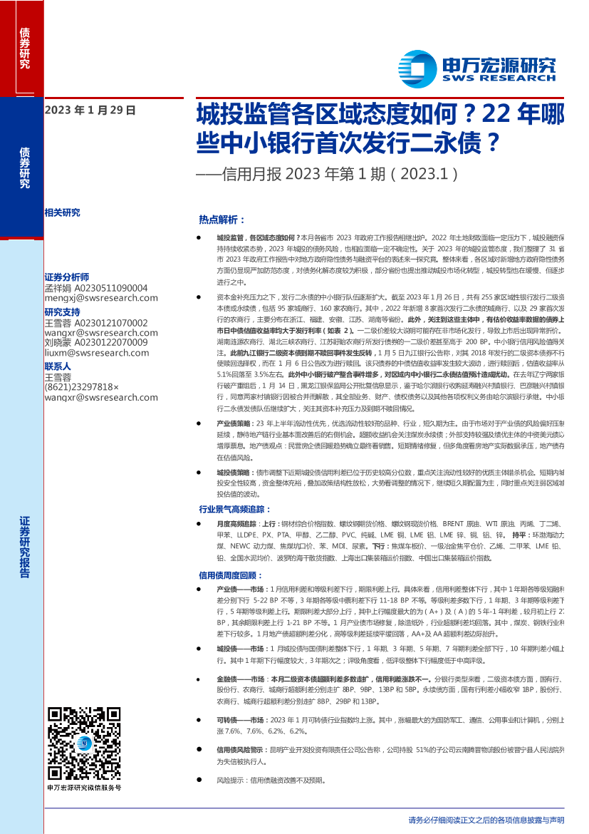 信用月报2023年第1期：城投监管各区域态度如何？22年哪些中小银行首次发行二永债？-20230129-申万宏源-23页信用月报2023年第1期：城投监管各区域态度如何？22年哪些中小银行首次发行二永债？-20230129-申万宏源-23页_1.png