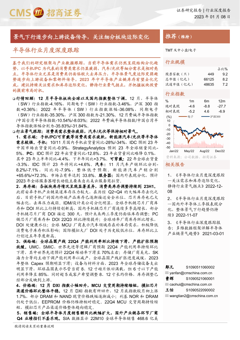 半导体行业月度深度跟踪：景气下行逐步向上游设备传导，关注细分板块边际变化-20230108-招商证券-68页半导体行业月度深度跟踪：景气下行逐步向上游设备传导，关注细分板块边际变化-20230108-招商证券-68页_1.png