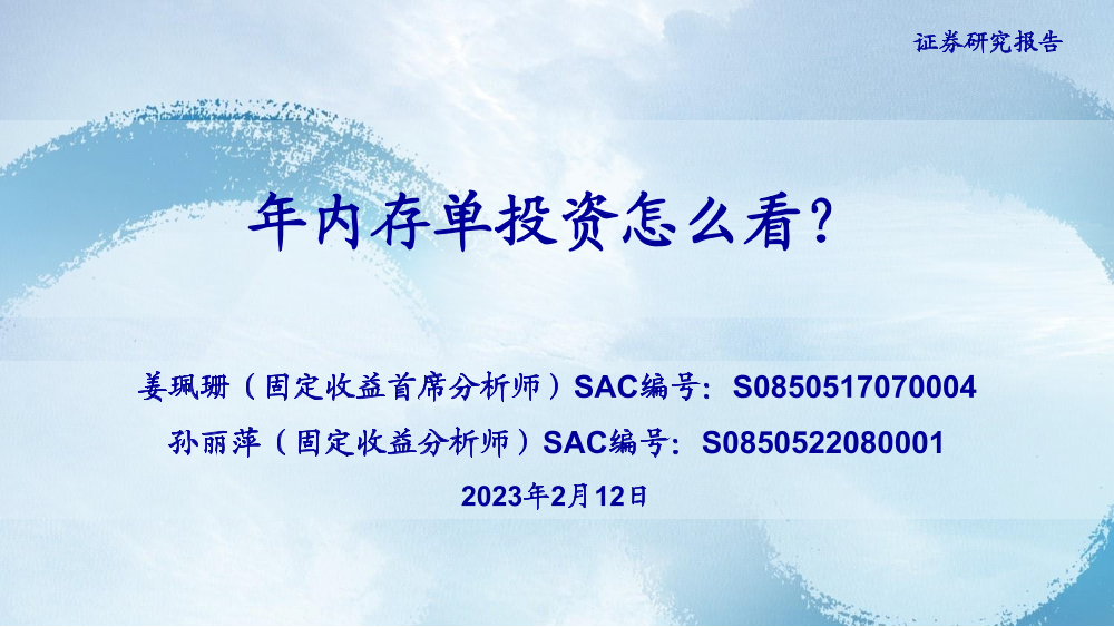 年内存单投资怎么看？-20230212-海通证券-18页年内存单投资怎么看？-20230212-海通证券-18页_1.png