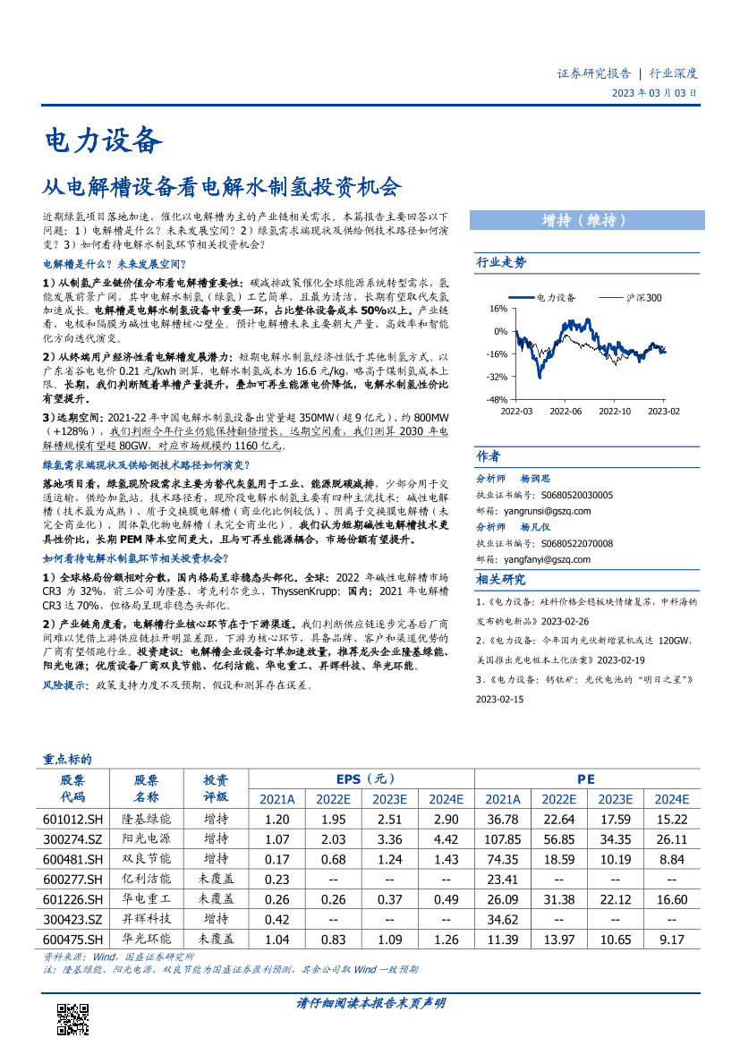 电力设备行业深度：从电解槽设备看电解水制氢投资机会-20230303-国盛证券-18页电力设备行业深度：从电解槽设备看电解水制氢投资机会-20230303-国盛证券-18页_1.png