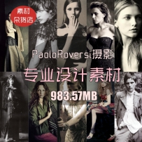 时尚杂志风PaoloRoversi人物摄影集图片素材绘画美术服装设...