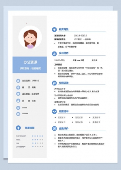 创意平面检验师求职简介Word模板