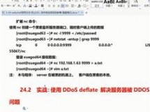 webshell使用+DDoS deflate防攻击视频教程合集