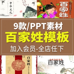 国学经典百家姓小学生中国传统文化教育培训视频动画教...