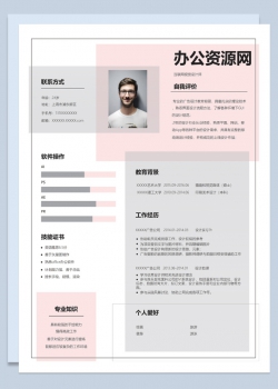 互联网视觉设计师岗位个人求职简历Word模板