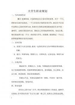 广告专业大学生职业规划书.doc