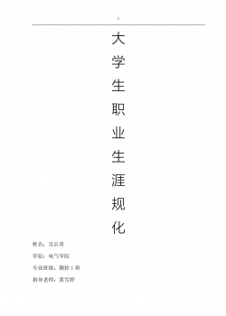 职业生涯规划吴长青.docx