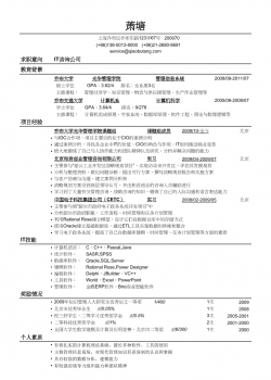 应聘IT咨询公司的简历模板.doc