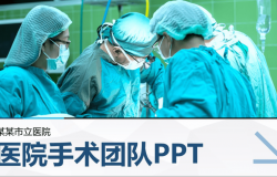 医院介绍医院手术团队PPT模板