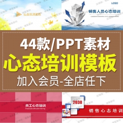 销售人员心态培训业务代表推销员心性调整激励员工教学PP...