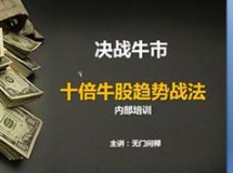 《十倍牛股趋势战法》股票培训课程视频（无门问禅 20集）