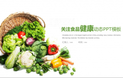 绿色食品健康安全动态PPT模板