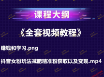 抖音女粉玩法减肥精准粉获取以及变现+《全套课件教程》
